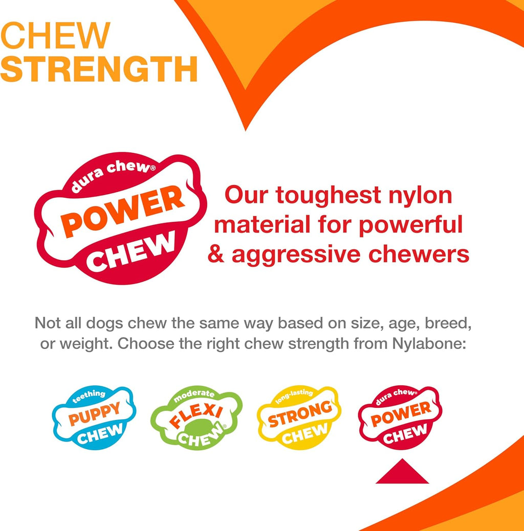 Classic Twin Pack Power Chew Flavored Durable Dog Chew Toy